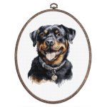 (image for) Rottweiler Counted Cross Stitch Kit